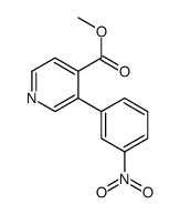 3-(3-Nitrophenyl)-4-pyridinecarboxylicacidmethylester Structure