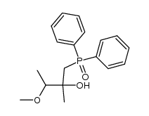 1-diphenylphosphinoyl-3-methoxy-2-methylbutan-2-ol结构式