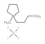 1-丁基-1-甲基-1-吡咯烷鎓四氟硼酸盐结构式