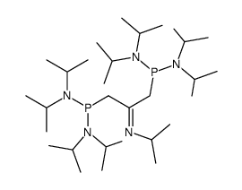 N-ISOPROPYLPROPANON-2-IMIN-1,3-BIS[BIS(DIISOPROPYLAMINO)PHOSPHINE]结构式