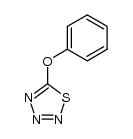 5-phenyloxy-1,2,3,4-thiatriazole结构式