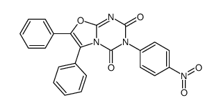 3-(4-nitrophenyl)-6,7-diphenyl-[1,3]oxazolo[3,2-a][1,3,5]triazine-2,4-dione Structure