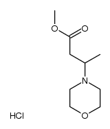 3-morpholin-4-yl-butyric acid methyl ester, hydrochloride结构式