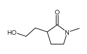 3-(2-hydroxyethyl)-1-methyl-2-pyrrolidinone结构式