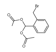 o-Diacetoxymethyl-benzylbromid Structure