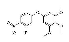 4-(3,4,5-trimethoxyphenoxy)-2-fluoro-nitrobenzene结构式