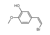 (Z)-5-(2'-bromoethenyl)-2-methoxyphenol结构式