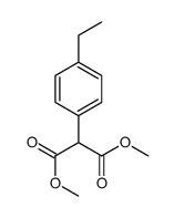 dimethyl 2-(4-ethylphenyl)propanedioate结构式