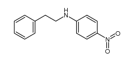 N-(2-phenylethyl)-p-nitroaniline结构式