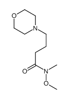 N-methoxy-N-methyl-4-morpholin-4-ylbutanamide Structure