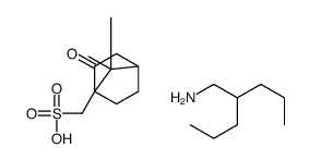 [(4S)-7,7-dimethyl-3-oxo-4-bicyclo[2.2.1]heptanyl]methanesulfonic acid,2-propylpentan-1-amine Structure