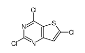 2,4,6-三氯噻吩并[3,2-d]嘧啶结构式