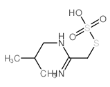 Thiosulfuric acid(H2S2O3), S-[2-imino-2-[(2-methylpropyl)amino]ethyl] ester结构式
