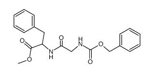 N-(N-benzyloxycarbonyl-glycyl)-DL-phenylalanine methyl ester Structure