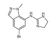5-bromo-N-(4,5-dihydro-1H-imidazol-2-yl)-1-methylindazol-7-amine结构式
