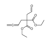 diethyl 2-buta-2,3-dienyl-2-(2-oxoethyl)propanedioate结构式