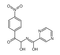 N-[1-hydroxy-2-(4-nitrophenyl)-2-oxoethyl]pyrazine-2-carboxamide结构式