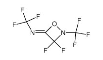perfluoro(2-methyl-4-methylimino-1,2-oxazetidine) Structure
