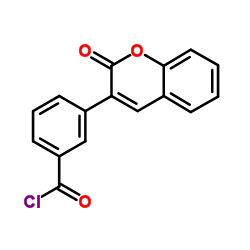 3-(2-Oxo-2H-chromen-3-yl)benzoyl chloride结构式