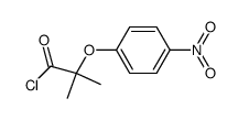 2-Methyl-2-(4'-nitrophenoxy)-propionyl chloride结构式