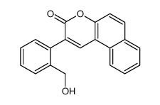 2-[2-(hydroxymethyl)phenyl]benzo[f]chromen-3-one结构式