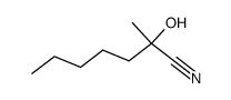 2-hydroxy-2-methylheptanenitrile结构式