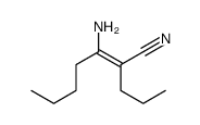 3-amino-2-propylhept-2-enenitrile Structure