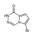 6-溴吡咯并[1,2-d][1,2,4]三嗪-1(2H)-酮结构式