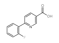 6-(2-FLUOROPHENYL)NICOTINIC ACID structure