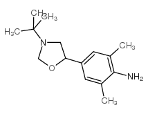 2,6-二氯-4-[3-(1,1-二甲基乙基)-5-噁唑烷基]苯胺结构式