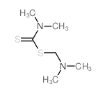 Carbamodithioic acid,N,N-dimethyl-, (dimethylamino)methyl ester Structure