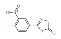 5-(4-chloro-3-nitro-phenyl)-1,3,4-oxathiazol-2-one结构式