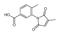 4-methyl-3-(3-methyl-2,5-dioxopyrrol-1-yl)benzoic acid Structure