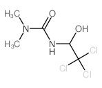 1,1-dimethyl-3-(2,2,2-trichloro-1-hydroxy-ethyl)urea structure
