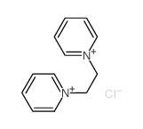 Pyridinium,1,1'-(1,2-ethanediyl)bis-, chloride (1:2) Structure