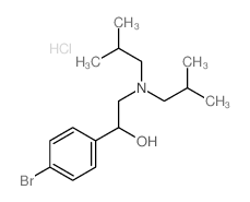 2-(bis(2-methylpropyl)amino)-1-(4-bromophenyl)ethanol结构式