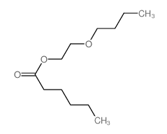 Hexanoic acid,2-butoxyethyl ester Structure
