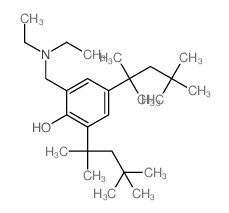 Phenol,2-[(diethylamino)methyl]-4,6-bis(1,1,3,3-tetramethylbutyl)- Structure