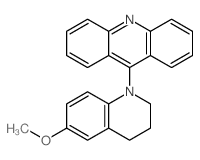 Acridine, 9-(3,4-dihydro-6-methoxy-1(2H)-quinolinyl)- structure