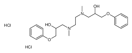1-[2-[(2-hydroxy-3-phenoxypropyl)-methylamino]ethyl-methylamino]-3-phenoxypropan-2-ol,dihydrochloride结构式