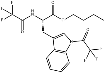 Nα,1-Bis(trifluoroacetyl)-L-tryptophan butyl ester结构式