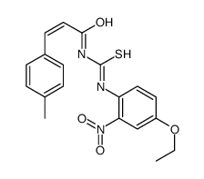 (E)-N-[(4-ethoxy-2-nitrophenyl)carbamothioyl]-3-(4-methylphenyl)prop-2-enamide Structure