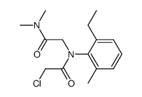 2-Chloro-N-dimethylcarbamoylmethyl-N-(2-ethyl-6-methyl-phenyl)-acetamide Structure