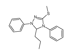 5-methylsulfanyl-2,4-diphenyl-3-propyl-3H-1,2,4-triazole结构式