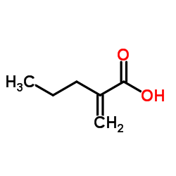 2-Methylenepentanoic acid structure