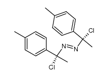 meso-bis-(1-chloro-1p-tolyl-ethyl)-trans-diazene结构式