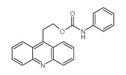 2-acridin-9-ylethyl N-phenylcarbamate结构式