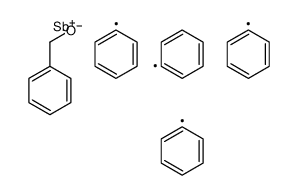 tetraphenyl(phenylmethoxy)-λ5-stibane结构式