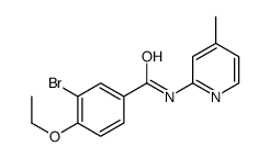 3-bromo-4-ethoxy-N-(4-methylpyridin-2-yl)benzamide Structure