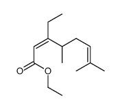 ethyl 3-ethyl-4,7-dimethyl-2,6-octadienoate Structure